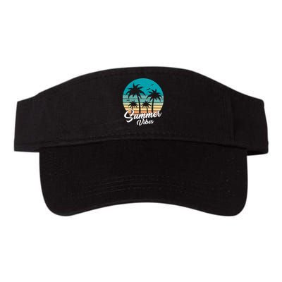 Summer Vibes Retro Sunset Vintage Palm Tree Visor