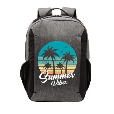 Summer Vibes Retro Sunset Vintage Palm Tree Vector Backpack