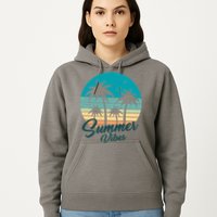 Summer Vibes Retro Sunset Vintage Palm Tree Hoodie