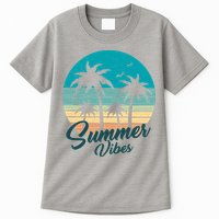 Summer Vibes Retro Sunset Vintage Palm Tree Tall T-Shirt