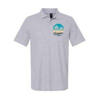 Summer Vibes Retro Sunset Vintage Palm Tree Polo