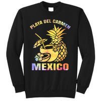 Summer Vacation Retro Sunset Mexico Playa Del Carmen Beach Sweatshirt