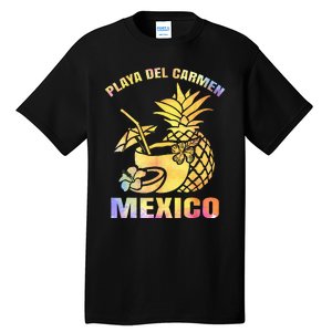 Summer Vacation Retro Sunset Mexico Playa Del Carmen Beach Tall T-Shirt