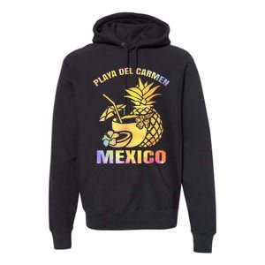 Summer Vacation Retro Sunset Mexico Playa Del Carmen Beach Premium Hoodie