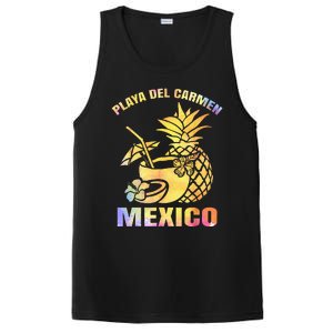 Summer Vacation Retro Sunset Mexico Playa Del Carmen Beach PosiCharge Competitor Tank