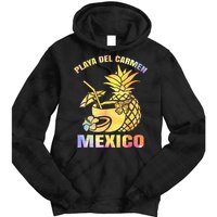 Summer Vacation Retro Sunset Mexico Playa Del Carmen Beach Tie Dye Hoodie