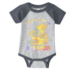 Summer Vacation Retro Sunset Mexico Playa Del Carmen Beach Infant Baby Jersey Bodysuit