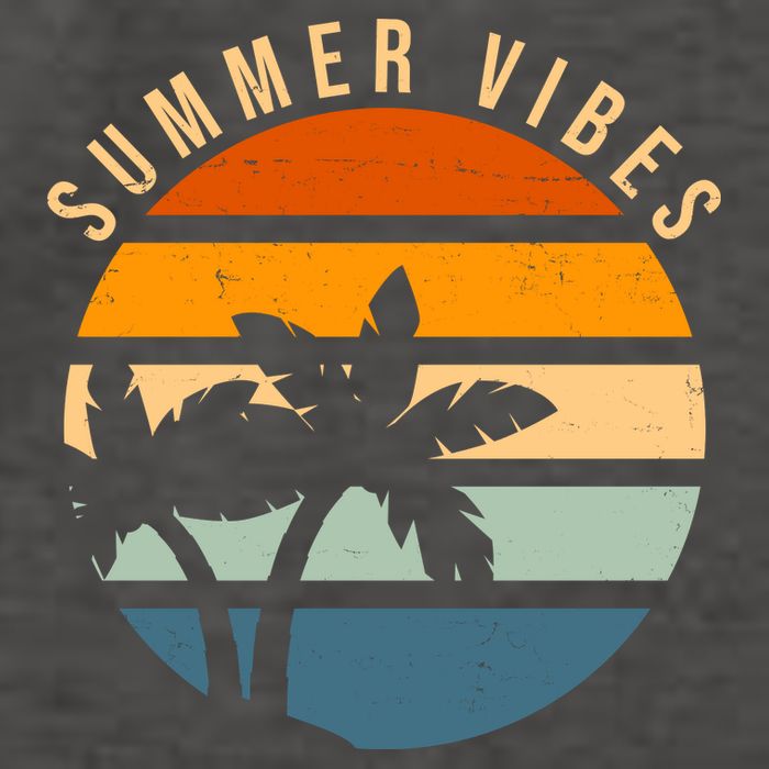 Summer Vibes Retro Sunset Tropical Vector Backpack