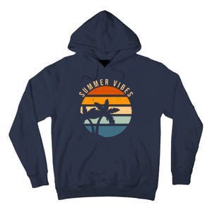 Summer Vibes Retro Sunset Tropical Tall Hoodie