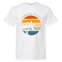 Summer Vibes Retro Sunset Tropical Garment-Dyed Heavyweight T-Shirt