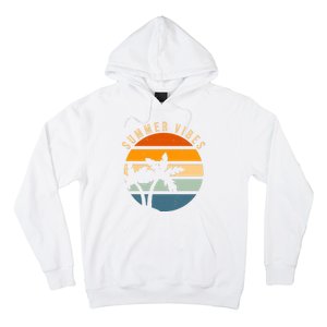 Summer Vibes Retro Sunset Tropical Hoodie