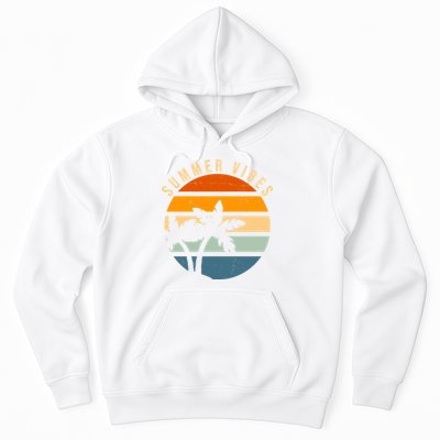 Summer Vibes Retro Sunset Tropical Hoodie