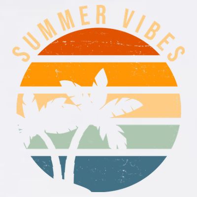 Summer Vibes Retro Sunset Tropical T-Shirt