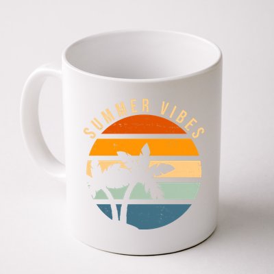 Summer Vibes Retro Sunset Tropical Mug