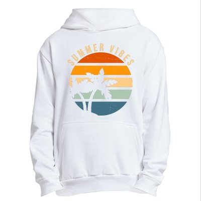 Summer Vibes Retro Sunset Tropical Urban Pullover Hoodie