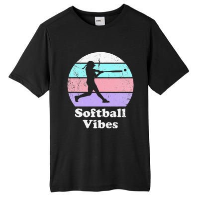 Softball Vibes Retro Vintage or 's Batter Tall Fusion ChromaSoft Performance T-Shirt