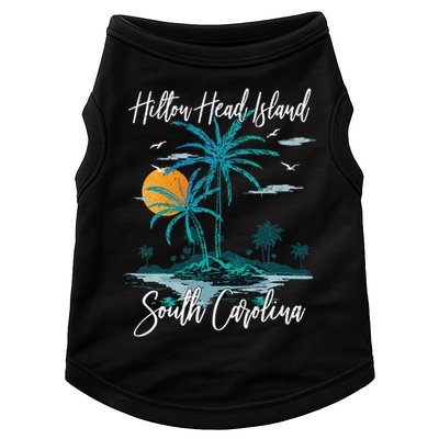 Summer Vacation Retro South Carolina Hilton Head Island Doggie Tank