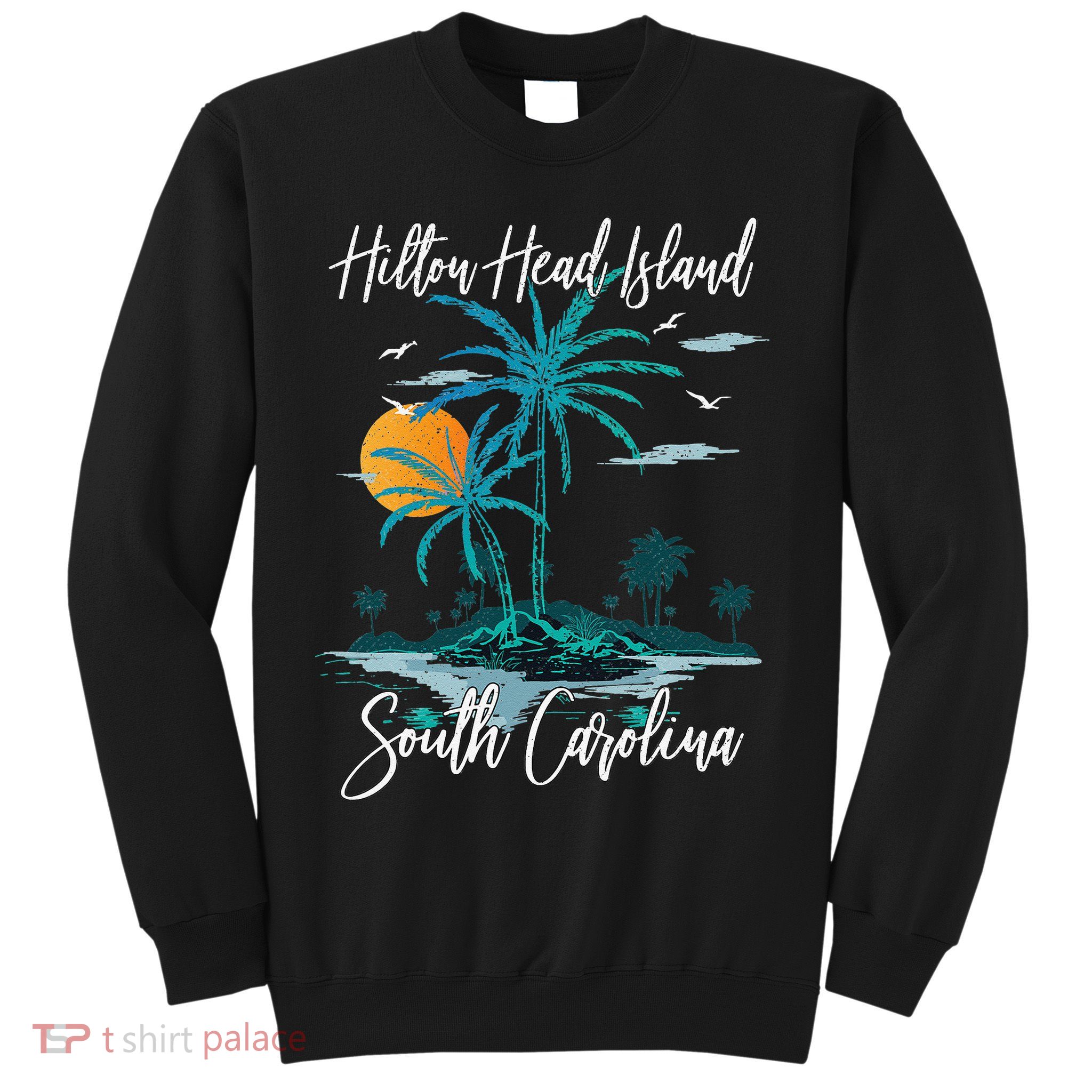 Summer Vacation Retro South Carolina Hilton Head Island Sweatshirt