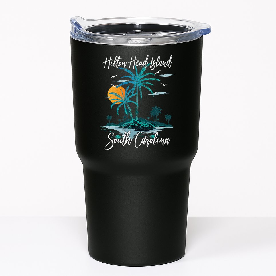 Summer Vacation Retro South Carolina Hilton Head Island Tumbler
