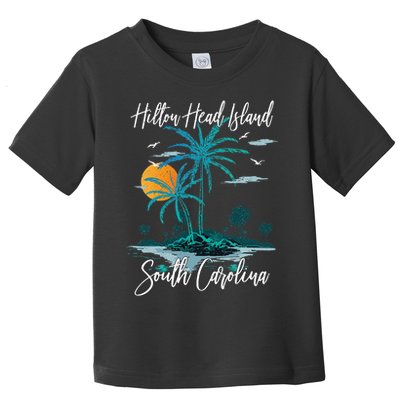 Summer Vacation Retro South Carolina Hilton Head Island Toddler T-Shirt