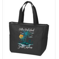 Summer Vacation Retro South Carolina Hilton Head Island Zip Tote Bag