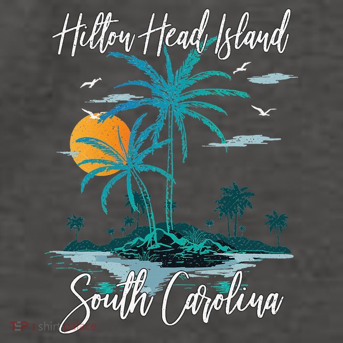 Summer Vacation Retro South Carolina Hilton Head Island Vector Backpack