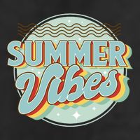 Summer Vibes Retro Cool 7 Panel Mesh Trucker Snapback Hat