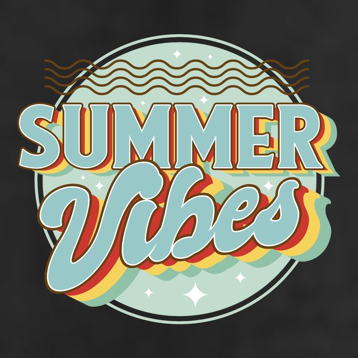 Summer Vibes Retro Cool 7 Panel Mesh Trucker Snapback Hat
