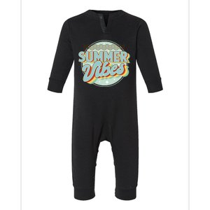 Summer Vibes Retro Cool Infant Fleece One Piece