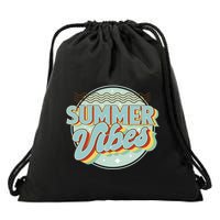 Summer Vibes Retro Cool Drawstring Bag