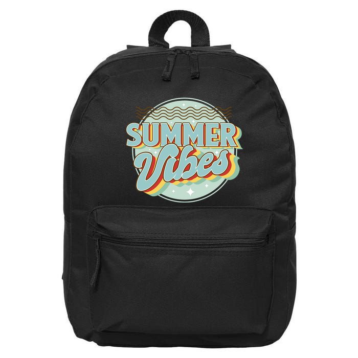 Summer Vibes Retro Cool 16 in Basic Backpack