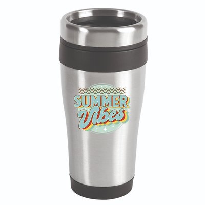 Summer Vibes Retro Cool 16oz Travel Tumbler