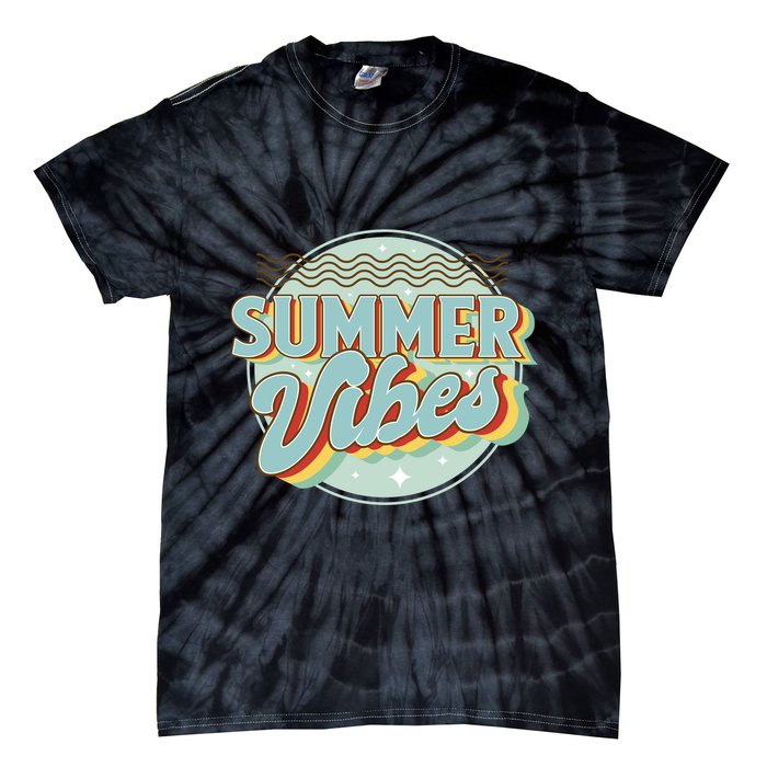 Summer Vibes Retro Cool Tie-Dye T-Shirt