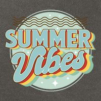 Summer Vibes Retro Cool Cotton Canvas Backpack