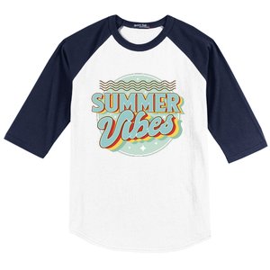 Summer Vibes Retro Cool Baseball Sleeve Shirt