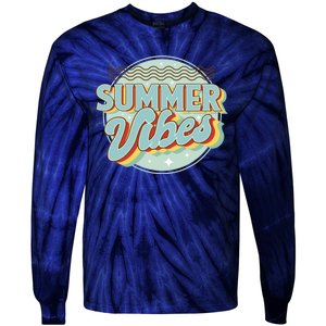 Summer Vibes Retro Cool Tie-Dye Long Sleeve Shirt