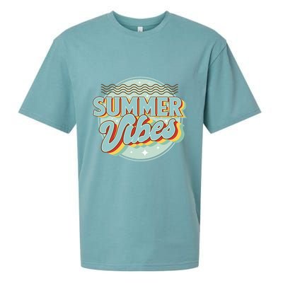 Summer Vibes Retro Cool Sueded Cloud Jersey T-Shirt