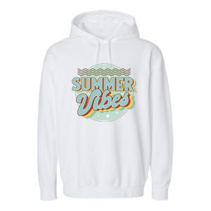 Summer Vibes Retro Cool Garment-Dyed Fleece Hoodie