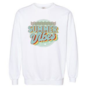 Summer Vibes Retro Cool Garment-Dyed Sweatshirt