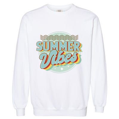 Summer Vibes Retro Cool Garment-Dyed Sweatshirt