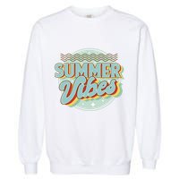 Summer Vibes Retro Cool Garment-Dyed Sweatshirt