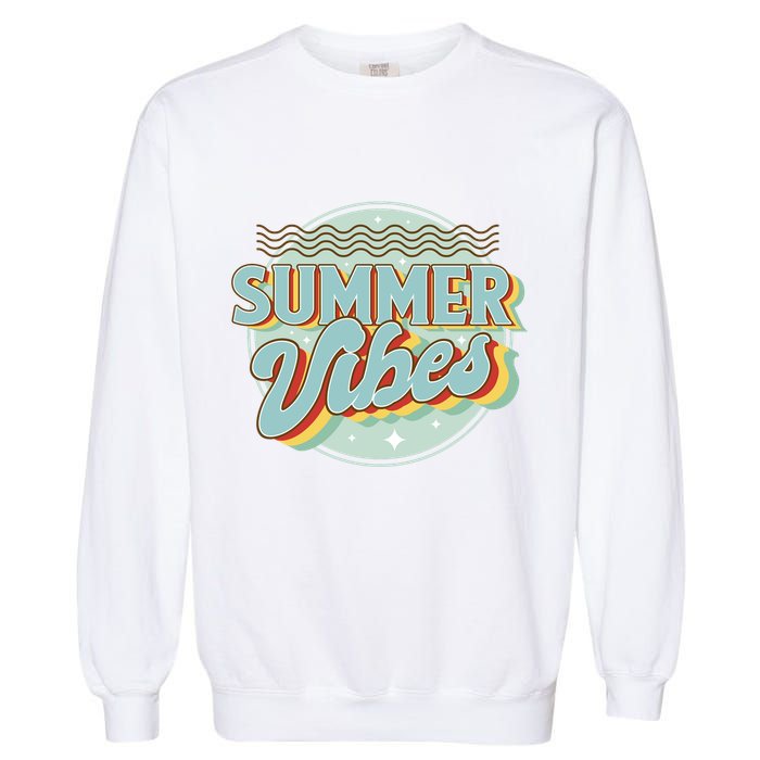 Summer Vibes Retro Cool Garment-Dyed Sweatshirt
