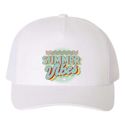 Summer Vibes Retro Cool Yupoong Adult 5-Panel Trucker Hat