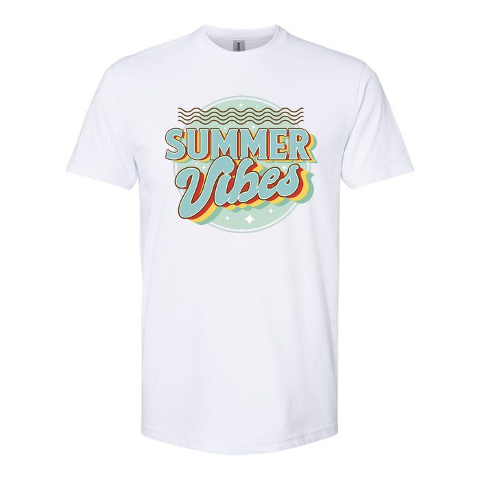 Summer Vibes Retro Cool Softstyle CVC T-Shirt