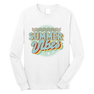 Summer Vibes Retro Cool Long Sleeve Shirt
