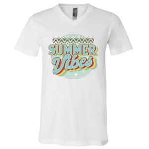 Summer Vibes Retro Cool V-Neck T-Shirt