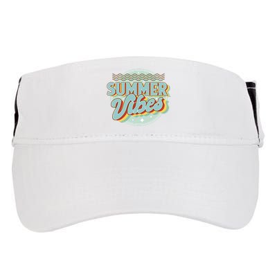 Summer Vibes Retro Cool Adult Drive Performance Visor