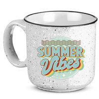 Summer Vibes Retro Cool 15oz Campfire Ceramic Mug