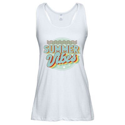 Summer Vibes Retro Cool Ladies Essential Flowy Tank