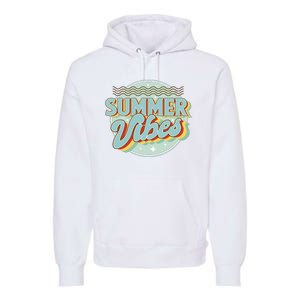 Summer Vibes Retro Cool Premium Hoodie